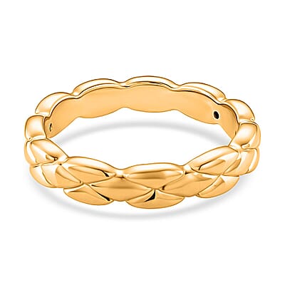 24K Yellow Gold Diamond-cut Band Ring (Size 6.0) (1.50 g)