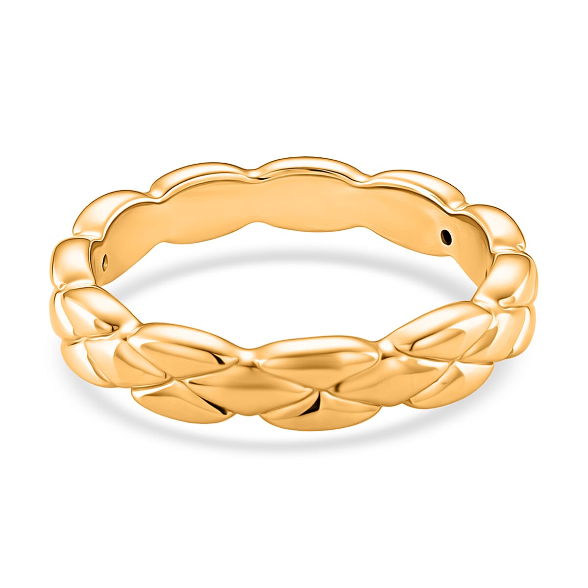 24K Yellow Gold Diamond-cut Band Ring (Size 7.0) (1.50 g) image number 4