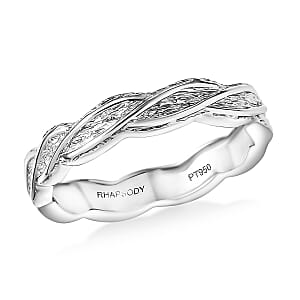 Rhapsody Band Ring in 950 Platinum (Size 6.0) 5.75 Grams 