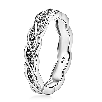Rhapsody Band Ring in 950 Platinum (Size 7.0) 5.75 Grams