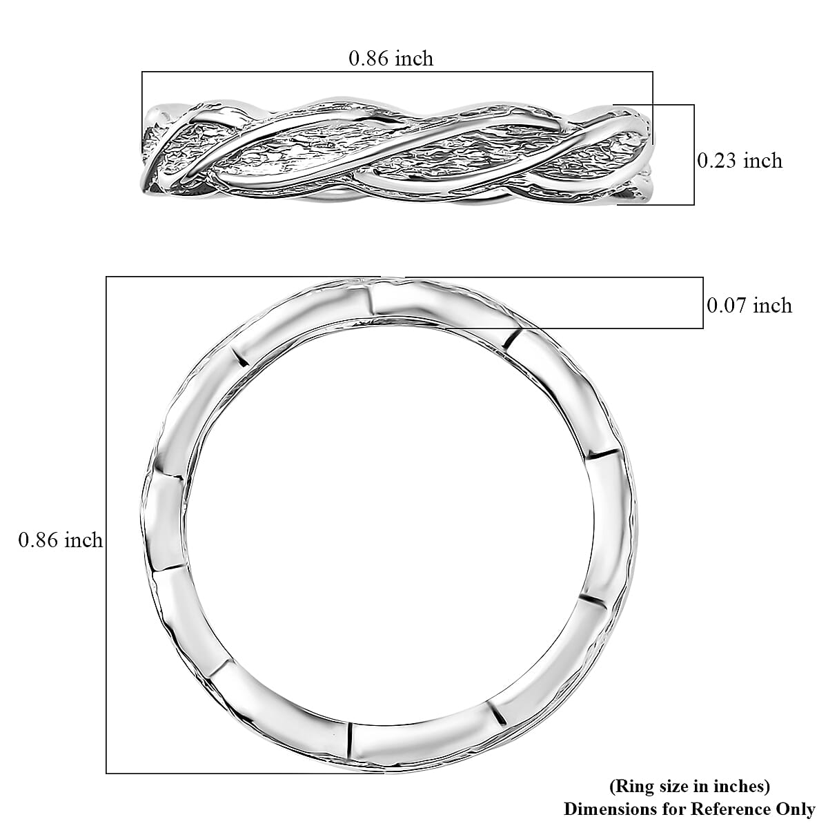 Rhapsody Band Ring in 950 Platinum (Size 7.0) 5.45 Grams image number 5