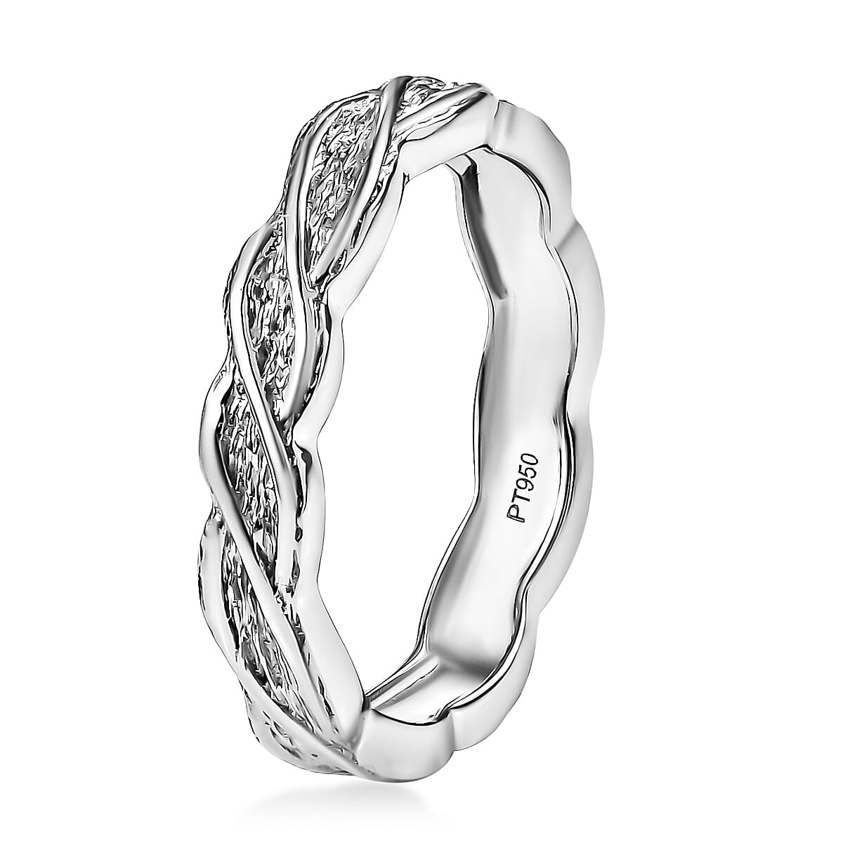 Rhapsody Band Ring in 950 Platinum (Size 8.0) image number 3