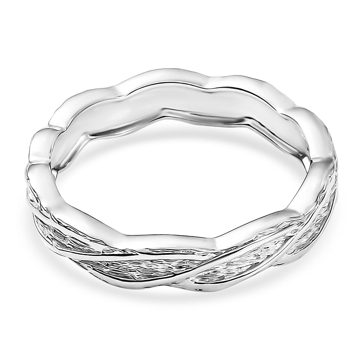 Rhapsody Band Ring in 950 Platinum (Size 8.0) image number 4