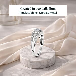 Luxuriant Lab Grown Diamond Men's Ring in 950 Palladium 1.00 ctw (Size 10.0)