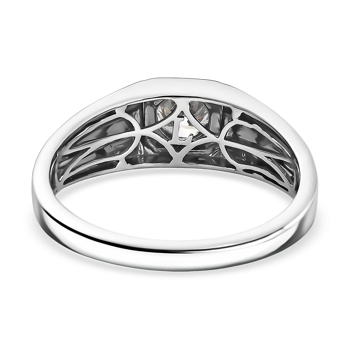 Luxuriant Lab Grown Diamond G-H SI 1.00 ctw  Men's Ring in 950 Palladium (Size 12.0) 4.90 Grams (Del. in 10-12 Days)  image number 4