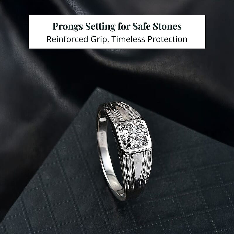 Luxuriant Lab Grown Diamond Men's Ring in 950 Palladium 1.00 ctw (Size 12.0)