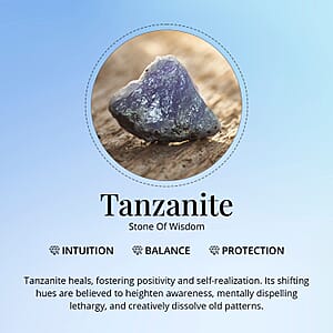AAA Tanzanite, Lab Grown Multi Diamond Ring in 10K White Gold 2.20 ctw (Size 11.0)