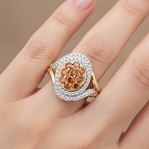 Modani Fire Orange Diamond Ring in 10K Yellow Gold 1.00 ctw (Size 6.0)