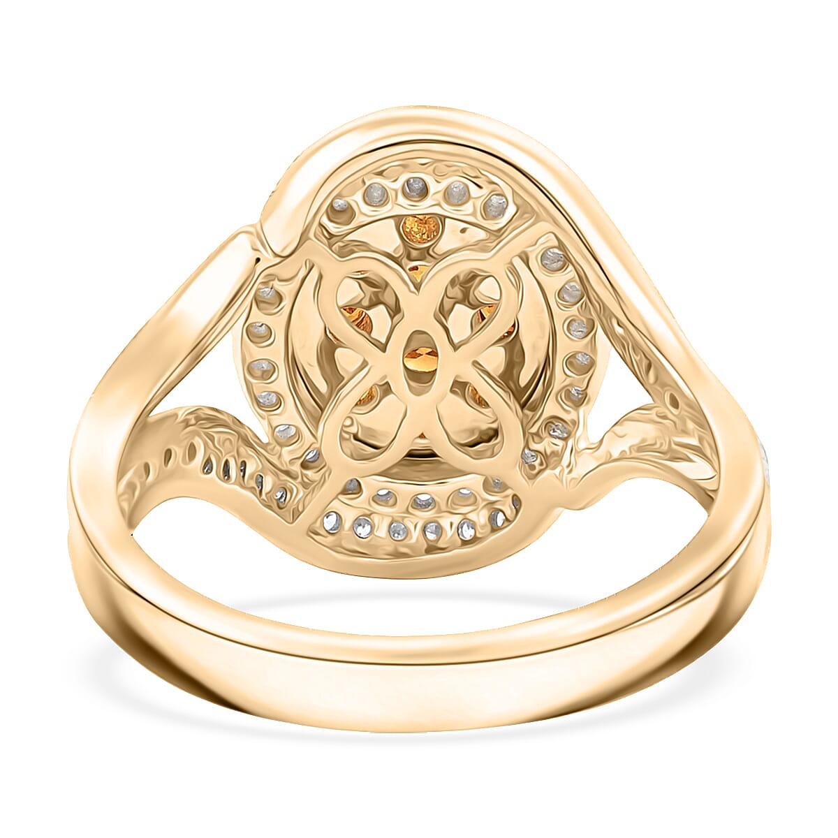The Vault Collection Modani 10K Yellow Gold Fire Orange Diamond Ring (Size 6.0) (4.65 g) 1.00 ctw image number 4