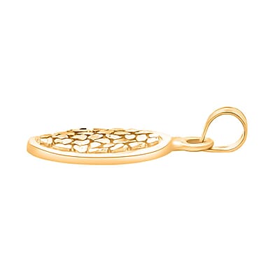 Made in America Oval Pendant in 10K Yellow Gold 2.67 Grams
