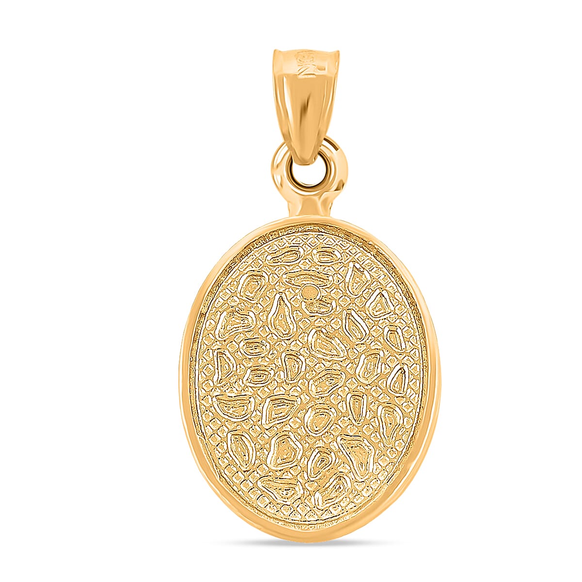 Made in America Oval Pendant in 10K Yellow Gold 2.67 Grams image number 3
