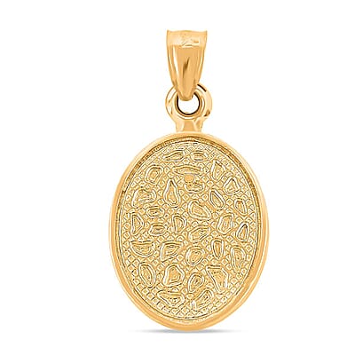 Made in America Oval Pendant in 10K Yellow Gold 2.67 Grams