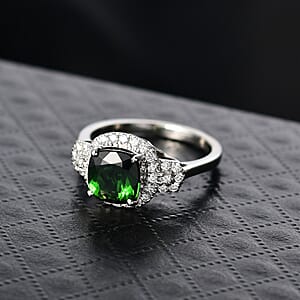 Doorbuster Rhapsody AAAA Santa Rosa Tourmaline and Diamond E-F VS 2.65 ctw Ring in 950 Platinum (Size 6.0) 6.0 Grams