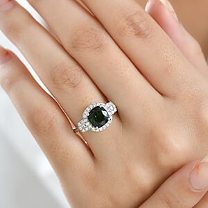Doorbuster Rhapsody AAAA Santa Rosa Tourmaline and Diamond E-F VS 2.65 ctw Ring in 950 Platinum (Size 6.0) 6.0 Grams