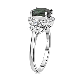 Doorbuster Rhapsody AAAA Santa Rosa Tourmaline and Diamond E-F VS 2.65 ctw Ring in 950 Platinum (Size 6.0) 6.0 Grams
