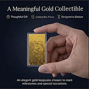 24K Golden Lion & Lady Legacy Emboss Sheet 55x30mm 100mg