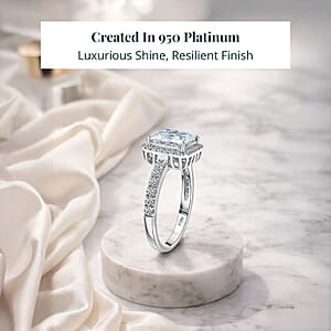 IGI Certified Luxuriant Lab Grown Diamond Ring in 950 Platinum 3.00 ctw (Size 6.0)