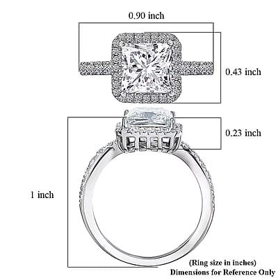 IGI Certified Luxuriant Lab Grown Diamond Ring in 950 Platinum 3.00 ctw (Size 6.0)