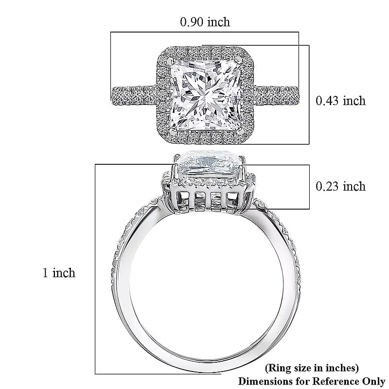 IGI Certified Luxuriant Lab Grown Diamond Ring in 950 Platinum 3.00 ctw (Size 7.0)
