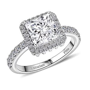 IGI Certified Luxuriant Lab Grown Diamond Ring in 950 Platinum 3.00 ctw (Size 8.0)