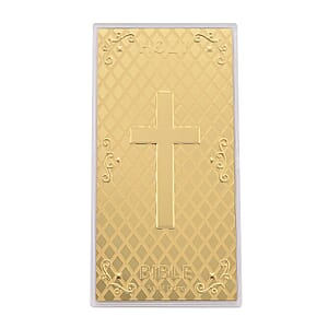 24K Golden Holy Bible Emboss Sheet (15.5x7.5cm) 100mg