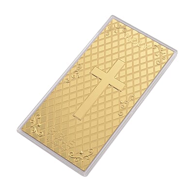 24K Golden Holy Bible Emboss Sheet (15.5x7.5cm) 100mg