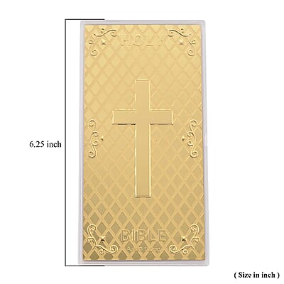 24K Golden Holy Bible Emboss Sheet (15.5x7.5cm) 100mg