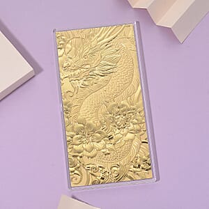  TLV 24K Golden Dragon Harmony and Flower Emboss Sheet (15.5x7.5cm) 100mg
