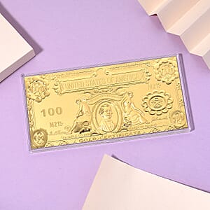24K Golden American Legacy Two-Dollar Bill Embossed Sheet (15.5x7.5cm) 100mg