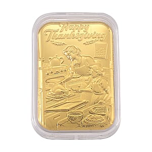 24K Golden Thanksgiving Emboss Sheet (31x45.5mm) 10mg