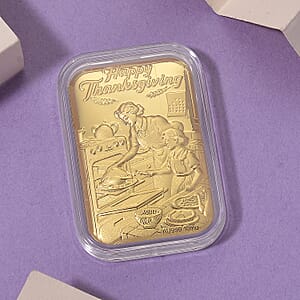 24K Golden Thanksgiving Emboss Sheet (31x45.5mm) 10mg