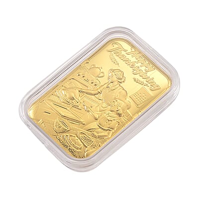 24K Golden Thanksgiving Emboss Sheet (31x45.5mm) 10mg