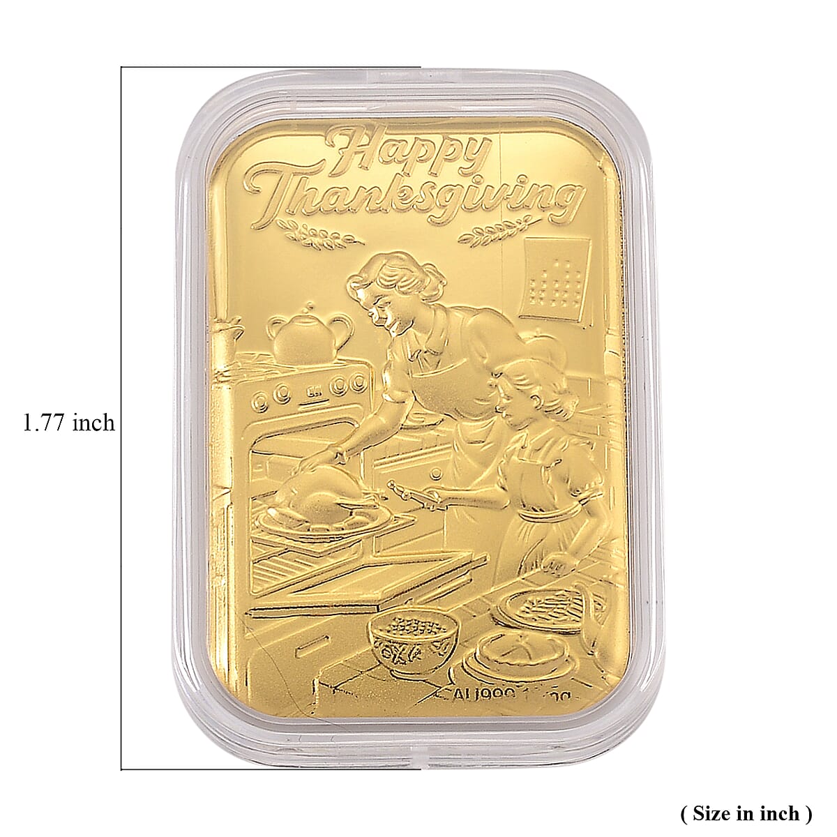 24K Golden Thanksgiving Emboss Sheet (31x45.5mm) 10mg image number 4
