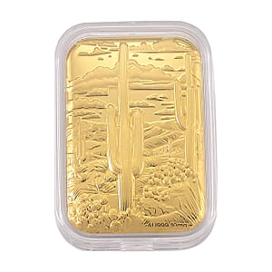 24K Golden Cactus Emboss Sheet (31x45.5mm) 10mg