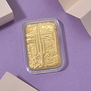 24K Golden Cactus Emboss Sheet (31x45.5mm) 10mg