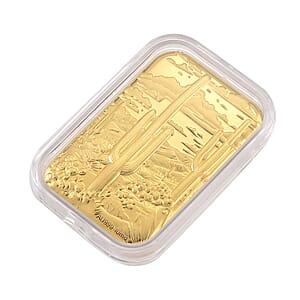 24K Golden Cactus Emboss Sheet (31x45.5mm) 10mg