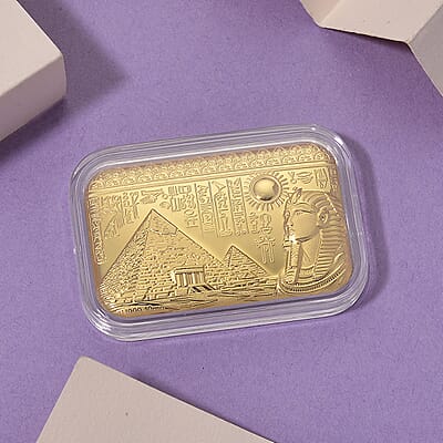 24K Golden Egyptian Pyramids Emboss Sheet (31x45.5m) 10mg