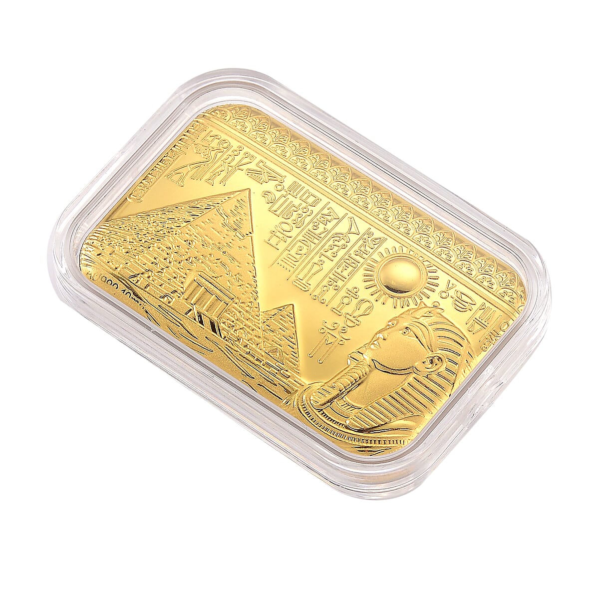 24K Golden Egyptian Pyramids Emboss Sheet (31x45.5m) 10mg image number 2