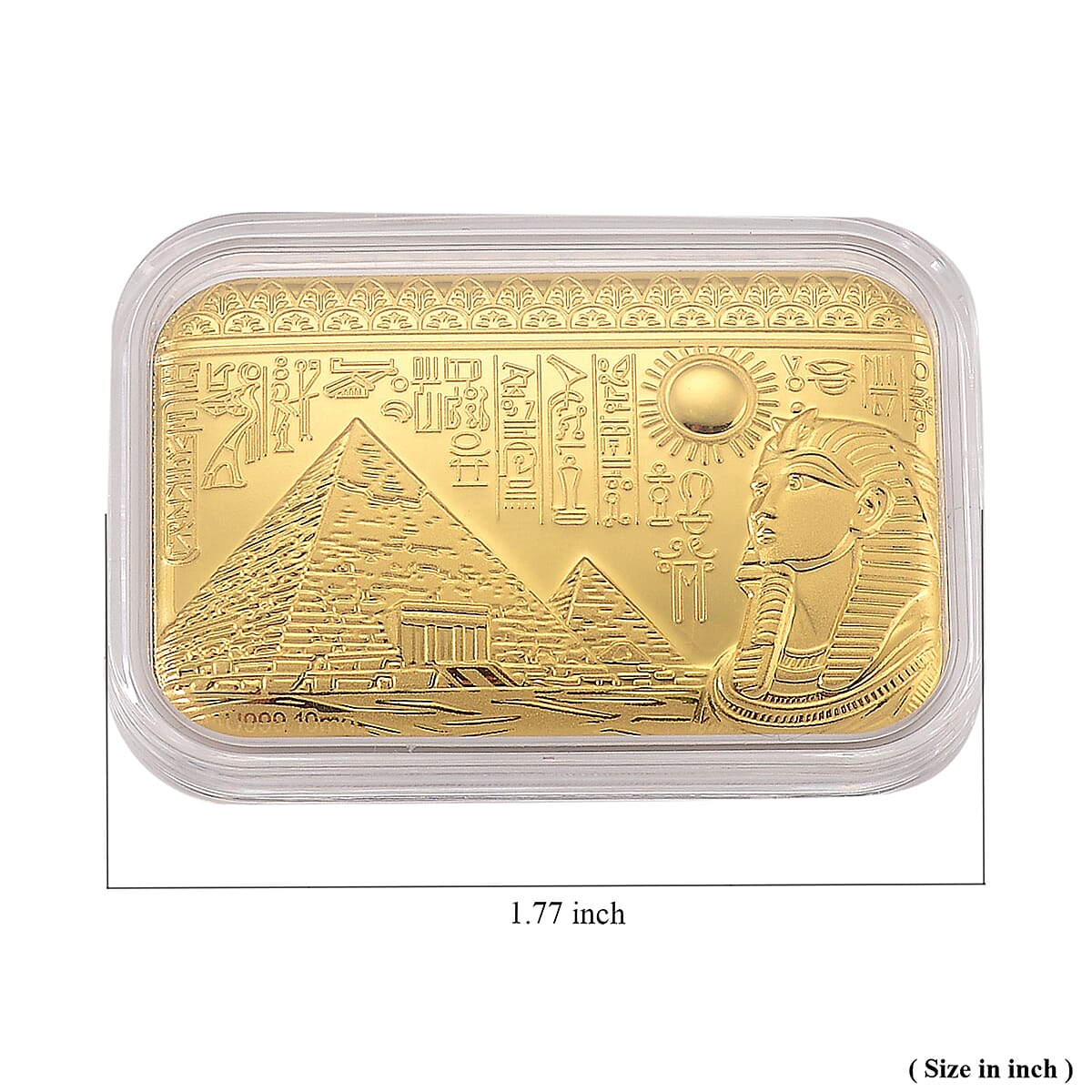 24K Golden Egyptian Pyramids Emboss Sheet (31x45.5m) 10mg image number 4