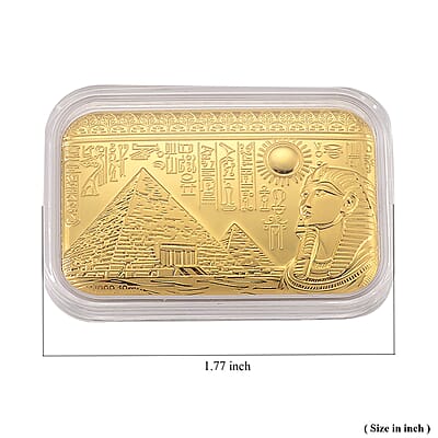 24K Golden Egyptian Pyramids Emboss Sheet (31x45.5m) 10mg