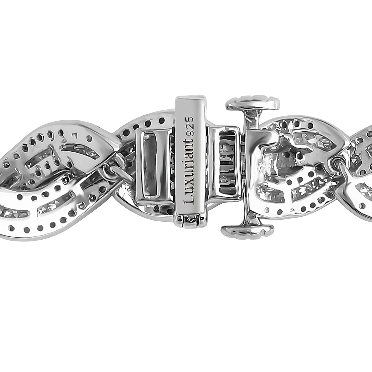 Doorbuster Lab Grown Diamond 12.20 ctw Intertwined Destiny Necklace in Rhodium Over Sterling Silver 20 Inches image number 3