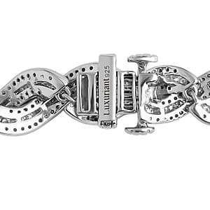 Doorbuster Lab Grown Diamond 12.20 ctw Intertwined Destiny Necklace in Rhodium Over Sterling Silver 20 Inches