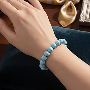 Doorbuster Faceted Sleeping Beauty Color Shell Pearl Stretch Bracelet