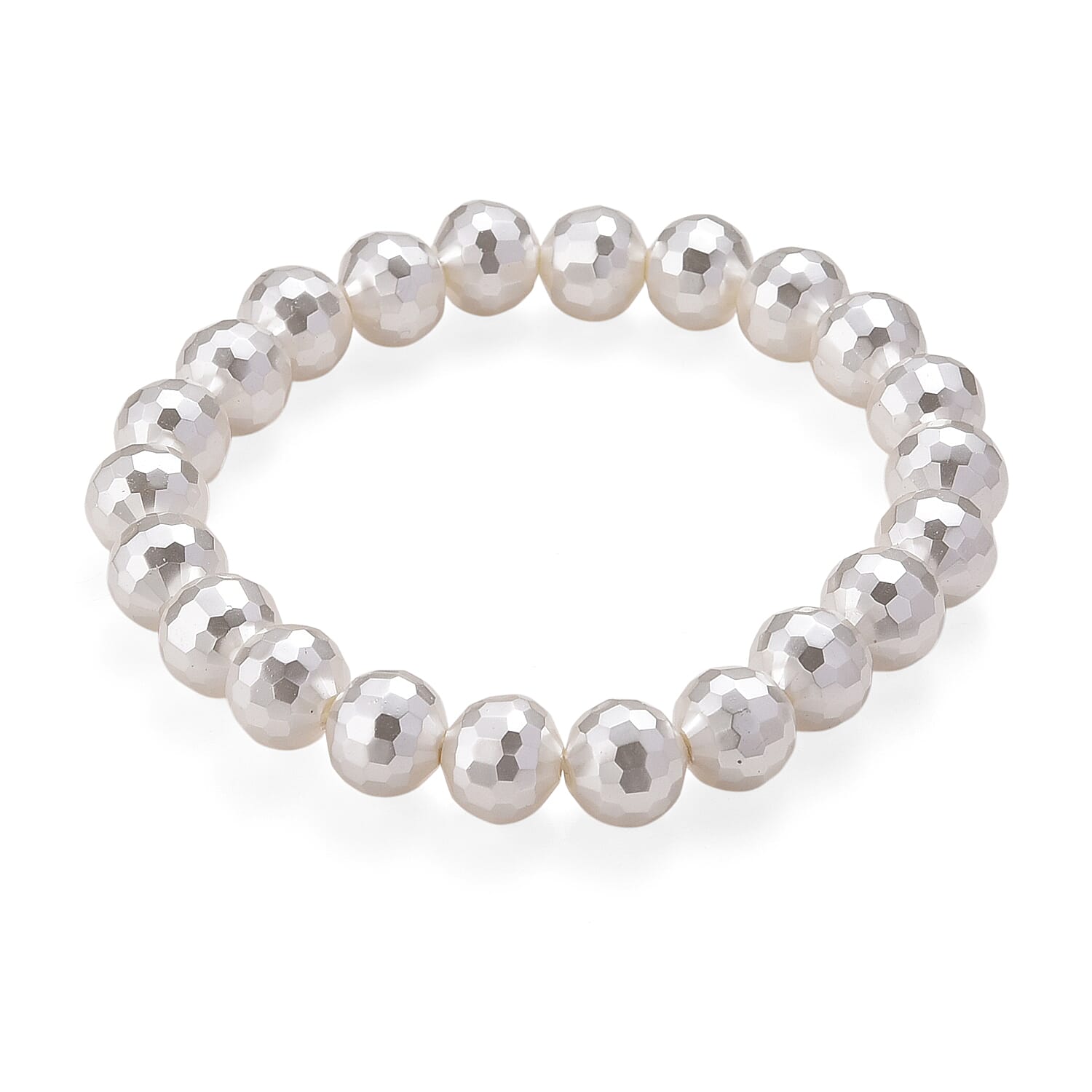 Sleeping Beauty Color Shell Pearl Stretch Bracelet