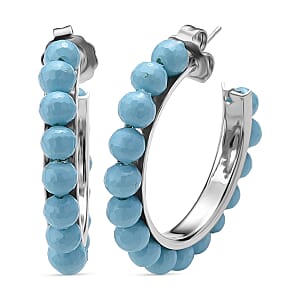 Doorbuster Sleeping Beauty Color Shell Pearl Earrings in Stainless Steel