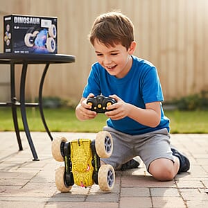 Closeout Yellow Dinosaur Stunt Cars