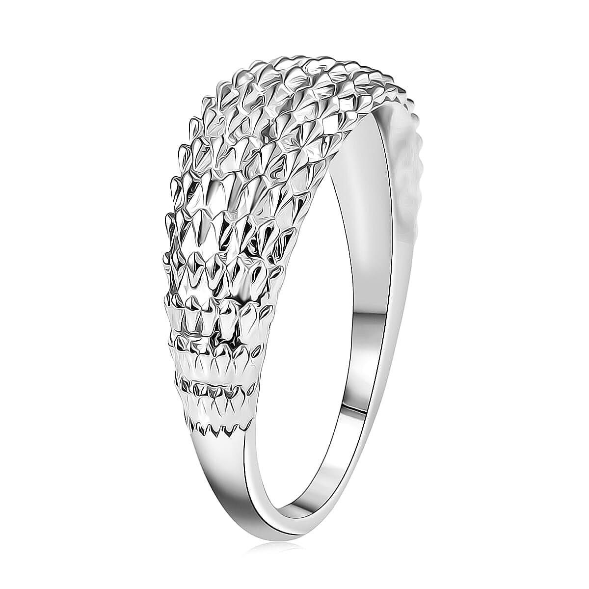 Geometric Ring in 950 Palladium (Size 10.0) 5.60 Grams (Del. in 10-12 Days)  image number 1