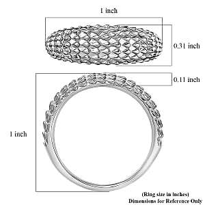 950 Palladium Geometric Ring 5.60 Grams (Size 10.0)