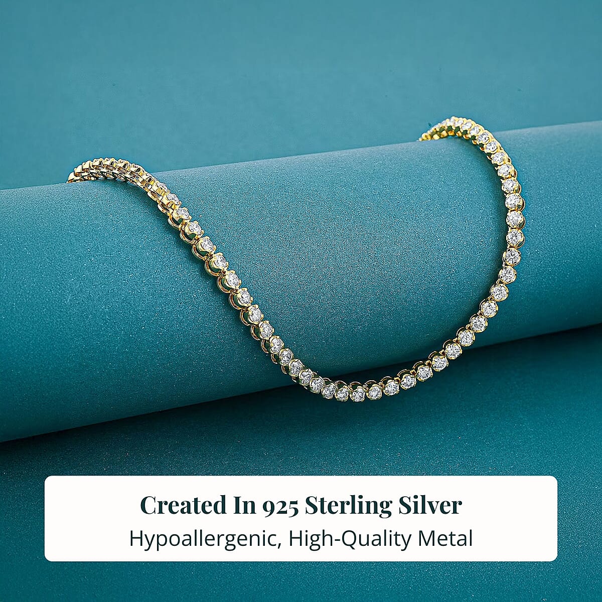 Doorbuster Luxuriant Lab Grown Diamond F VS1 10.37 ctw Necklace in 14K Yellow Gold Over Sterling Silver 18 Inches image number 2