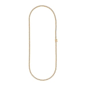 Doorbuster Luxuriant Lab Grown Diamond F VS1 10.37 ctw Necklace in 14K Yellow Gold Over Sterling Silver 18 Inches